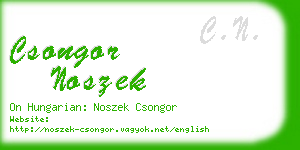 csongor noszek business card